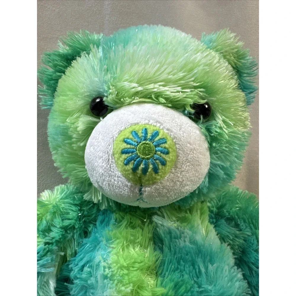 Build A Bear Summer Daisy Flower Plush Toy Blue Green Sparkle 15